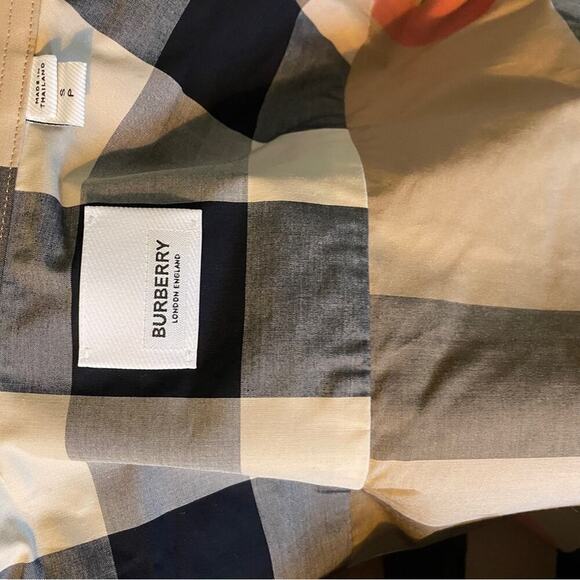Burberry brand new men's check print shirt S - Picture 7 of 9